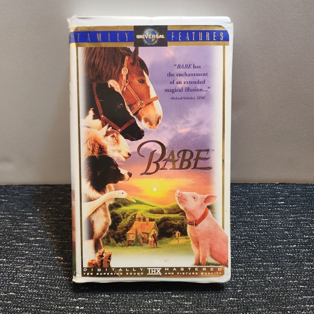 5/$20 Babe VHS Tape 2000 Clamshell Family Movie Babe The Pig